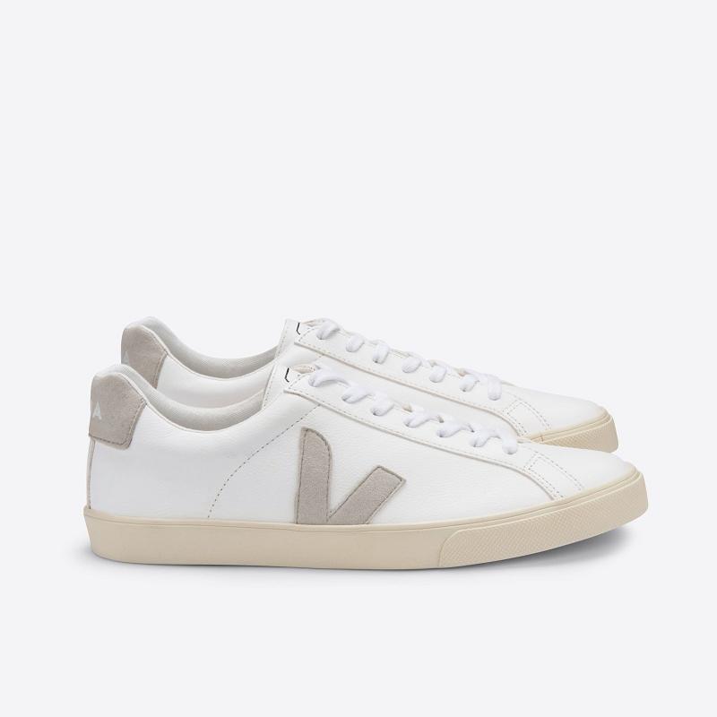 Tenis Veja Hombre Outlet - Esplar Zapatillas Blancas Cuero ES4521764